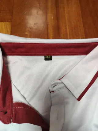 Polo Napapijri blanco y rojo