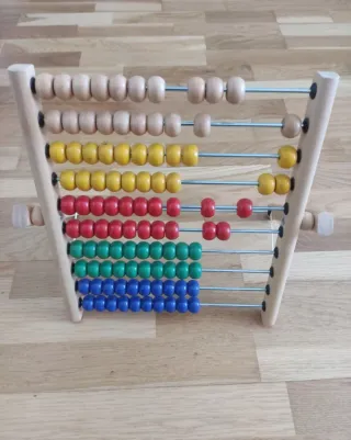 Ábaco de madera educativo