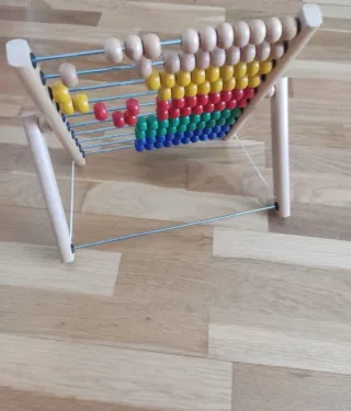 Ábaco de madera educativo