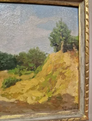 Agostino Zucchini Paesaggio Olio su Tela