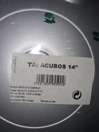 2 Tapacubos 14 Pulgadas