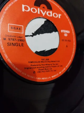 The Jam - Town Called Malice Vinilo Single