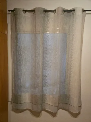 Cortina Gris -Blanco 1.40 x 1.60