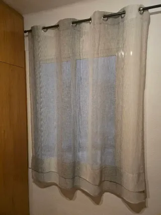 Cortina Gris -Blanco 1.40 x 1.60