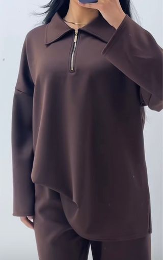 Conjunto mujer beige/marrón