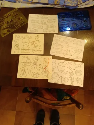 5 Plantillas Dibujo Niños Animales Marinos/piratas