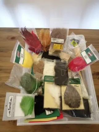 Caña de mosca, carrete y kit