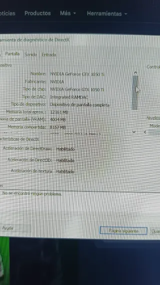 Ordenador i5-6500 con 1050ti y SSD Samsung Evo 1TB