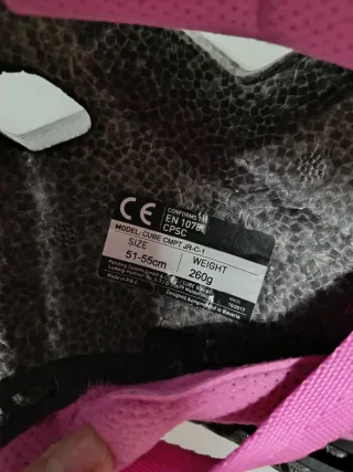 Casco Bicicleta Niña Blanco Unicornio