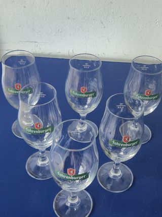 Lotto di 6 Calici in Vetro Fohrenburger