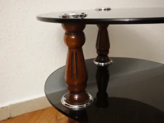 Mesa de cristal vintage