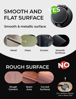 LISEN Soporte Movil Coche Magsafe [24 Imanes Fuert