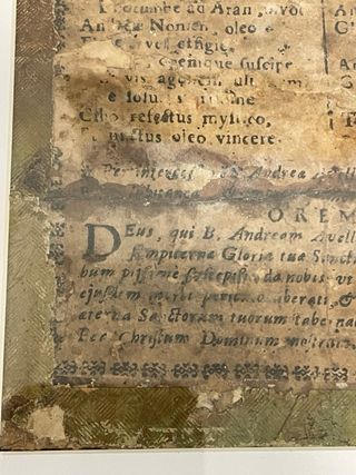 Antiguo documento religioso