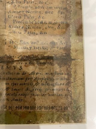 Antiguo documento religioso