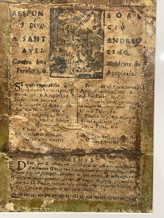 Antiguo documento religioso
