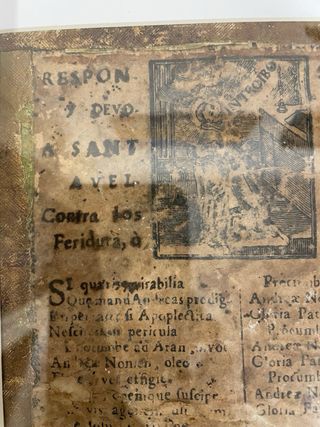 Antiguo documento religioso