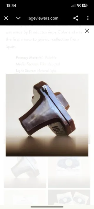 Estereoscopio Arpa Bakelite Escucho oferta