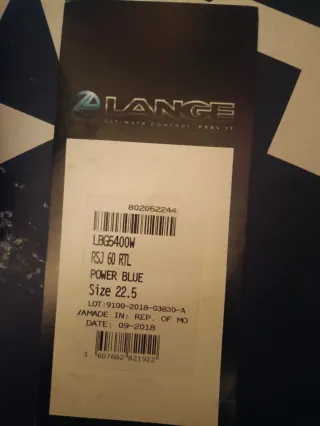 Botas de esquí LANGE Talla 22.5 UN DIA DE USO