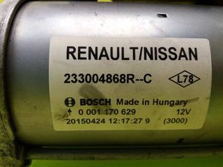 MOTOR ARRANQUE RENAULT MEGANE III SPORT TOURER