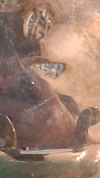 Salero doble antiguo plateado