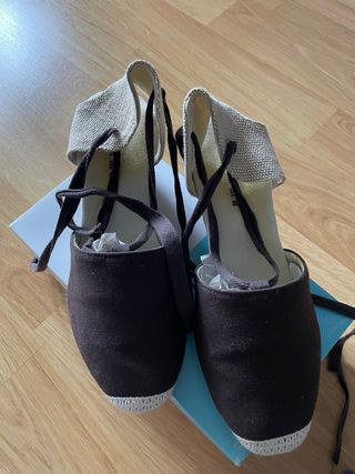 Alpargatas Benini Mujer Talla 39 Marrón