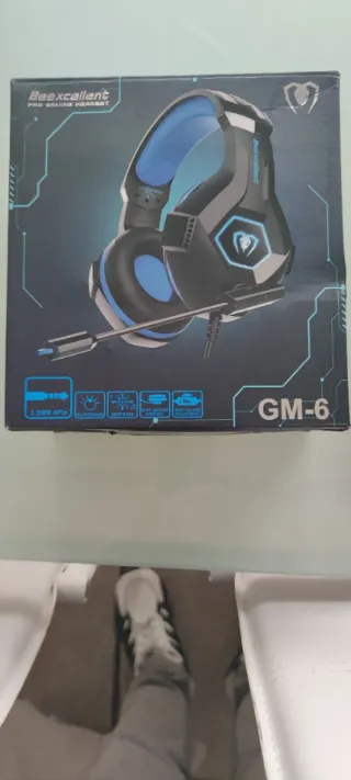 Auriculares Gaming Beexcellent GM-6 Azul/Negro