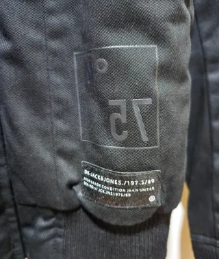 Cazadora Negra Jack&Jones Hombre denim