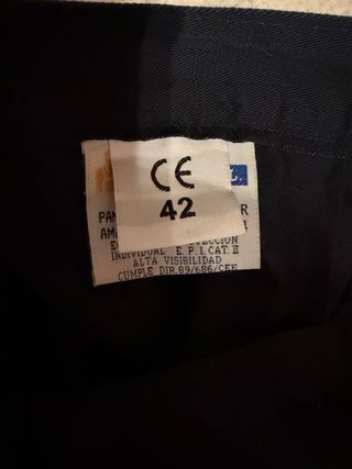 Pantalón Bicolor Fluor Talla 42.