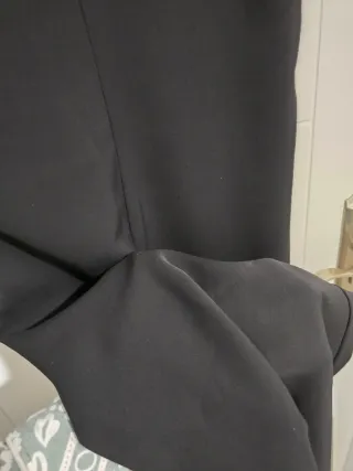 Mono de vestir largo negro tirantes