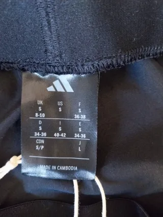 Falda larga Adidas negra