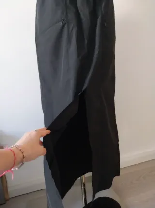 Falda larga Adidas negra