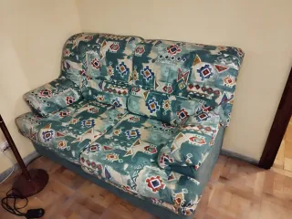 Conjunto 2 Sofás 2 y 3 plazas tela estampado