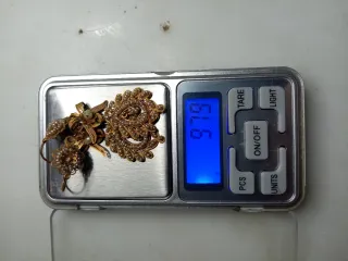 Pendientes oro 18k perlas siglo XIX