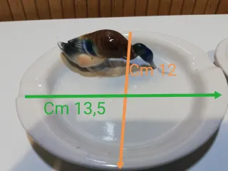 Svuota tasche/posa cenere porcellana