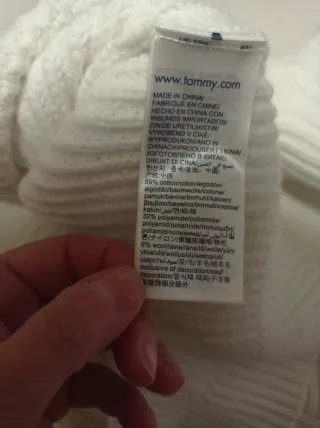 Maglioncino Tommy Jeans Bianco Uomo