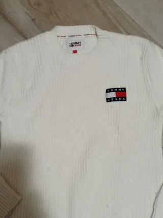 Maglioncino Tommy Jeans Bianco Uomo