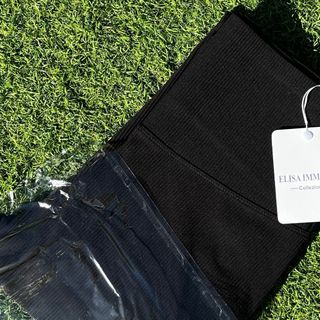 Leggings negros acanalados efecto segunda piel-S/M