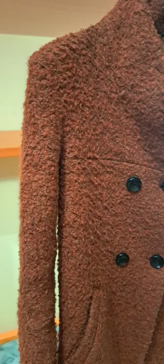 Cappottino Only bouclè arancione