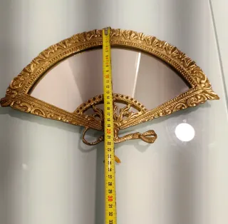 Espejo Abanico Bronce Dorado