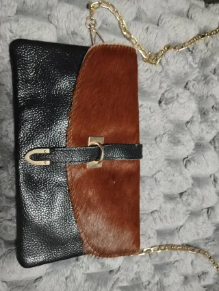 Bolso de fiesta piel 8 compartimentos