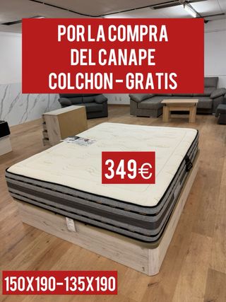 Canapé + Colchón Gratis