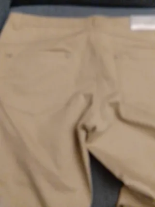 Pantalón pitillo mujer beige - T42