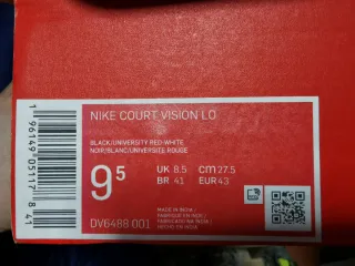 Zapatillas Nike Negras y Rojas Talla 43