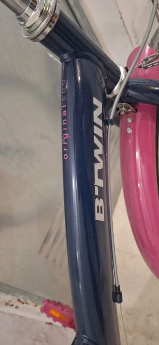 Bicicleta 24 azul y rosa