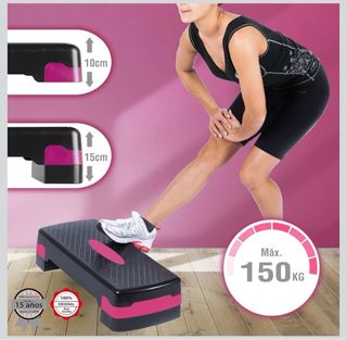 Step Fitness Negro/Rosa