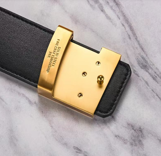 Cintura Louis Vuitton Marrone e Oro