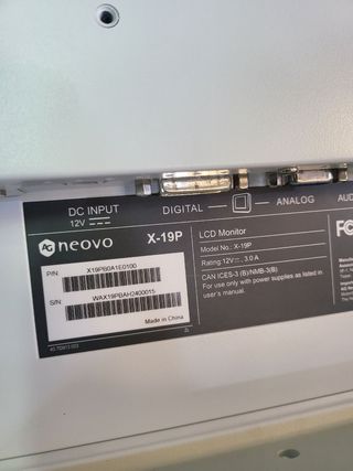 Monitor Agneovo X19e 19" bianco