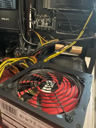 Fuente Alimentación PC 600W Ventilador silencioso