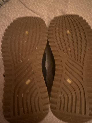 Zapatillas deportivas velcro negras y marrones