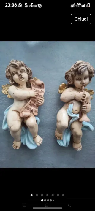 Coppie angioletti decorativi